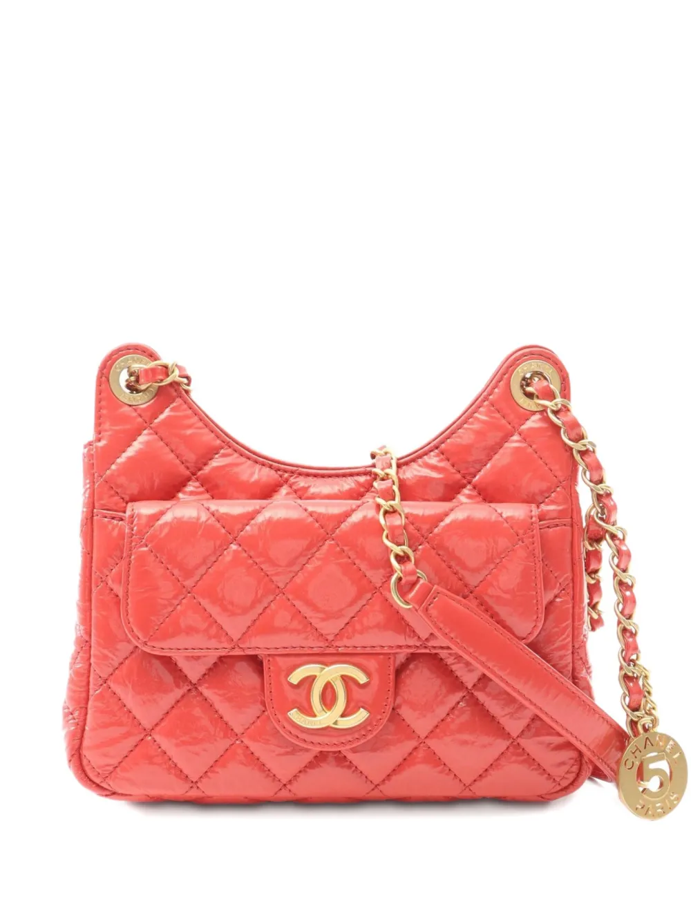 CHANEL Pre-Owned 2021s キルティング ショルダーバッグ - レッド CHANEL Pre-Owned 2021s キルティング ショルダーバッグ - レッド