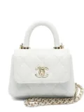 CHANEL Pre-Owned 2021 mini Coco Handle handbag - White