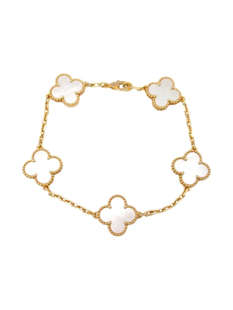 Van Cleef & Arpels 2010s 18K rose gold semi-custom Alhambra Bless 5 motifs bracelet
