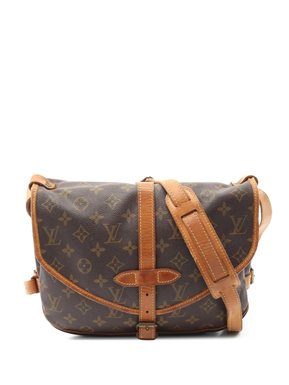 Louis Vuitton Pre-Owned 1990 ソミュール 30 ショルダーバッグ - ブラウン Louis Vuitton Pre-Owned 1990 ソミュール 30 ショルダーバッグ - ブラウン