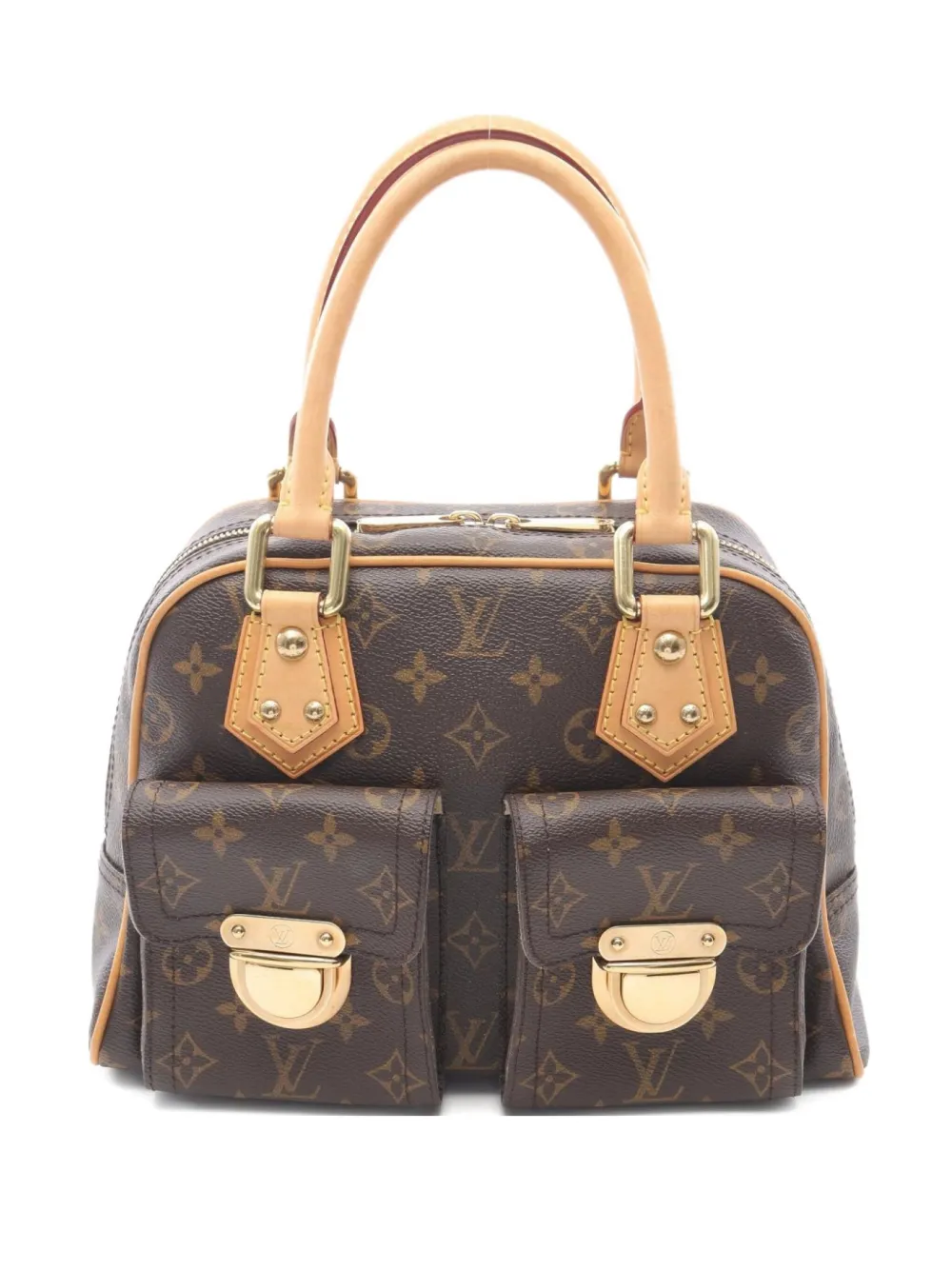 Louis Vuitton Pre-Owned 2008 マンハッタン MM ハンドバッグ - ブラウン Louis Vuitton Pre-Owned 2008 マンハッタン MM ハンドバッグ - ブラウン