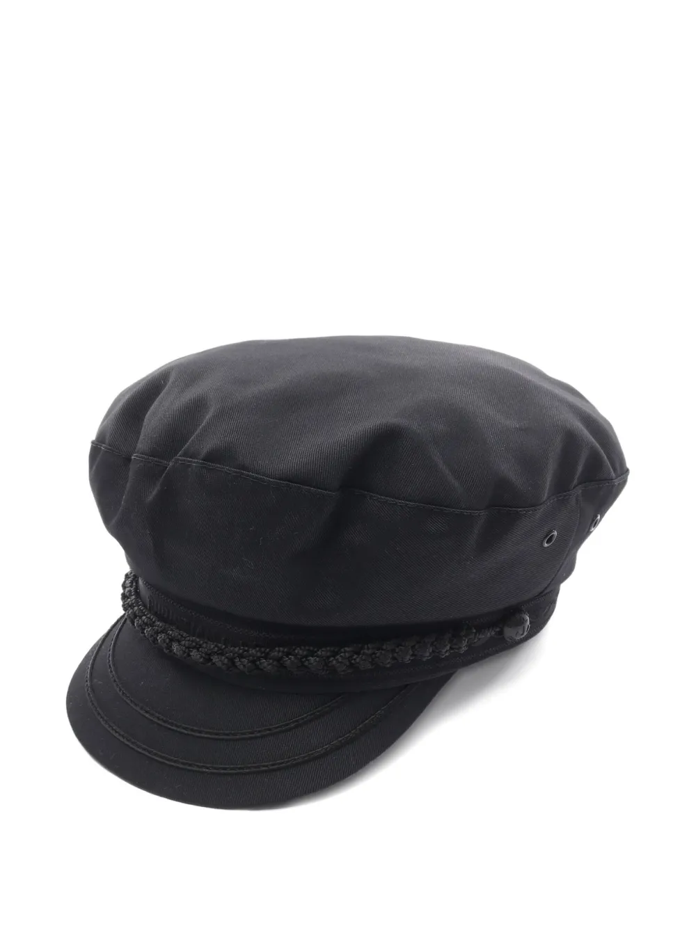 Christian Dior Pre-Owned 2010s braided cotton hat - ブラック Christian Dior Pre-Owned 2010s braided cotton hat - ブラック
