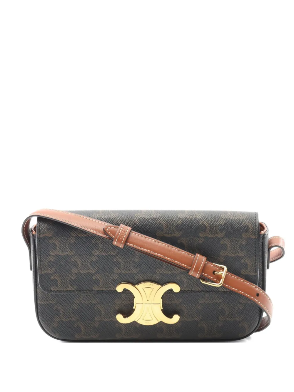 Céline Pre-Owned 2010s クロード トリオンフ バッグ - ブラウン Céline Pre-Owned 2010s クロード トリオンフ バッグ - ブラウン