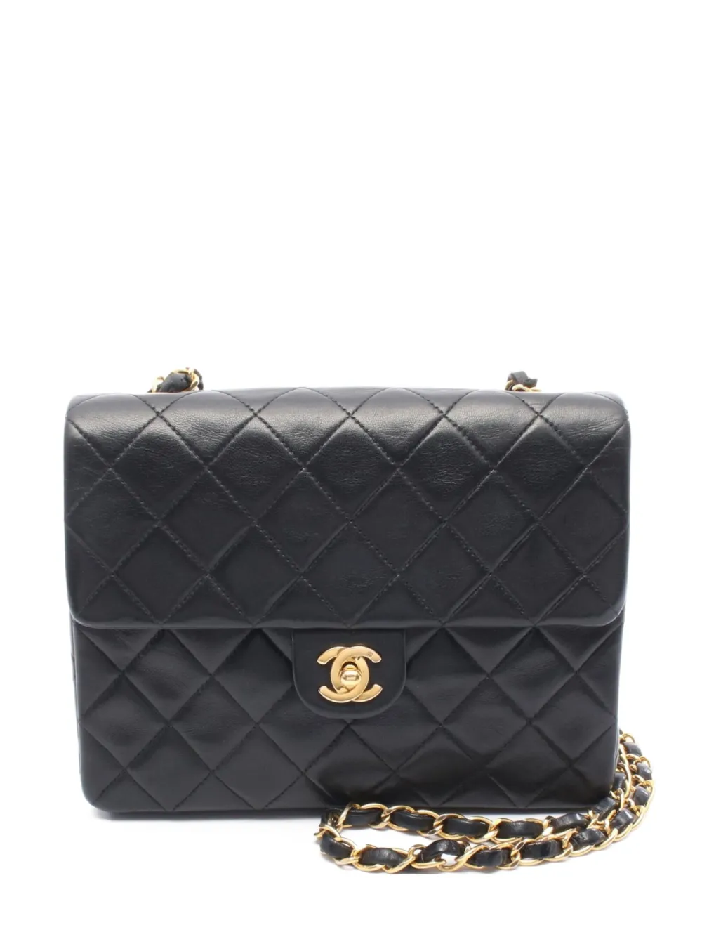CHANEL Pre-Owned 1991-1994 ミニ マテラッセ ショルダーバッグ - ブラック CHANEL Pre-Owned 1991-1994 ミニ マテラッセ ショルダーバッグ - ブラック