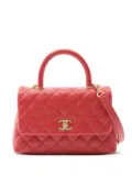 CHANEL Pre-Owned 2017-2018 Coco Handle leather shoulder bag - Red