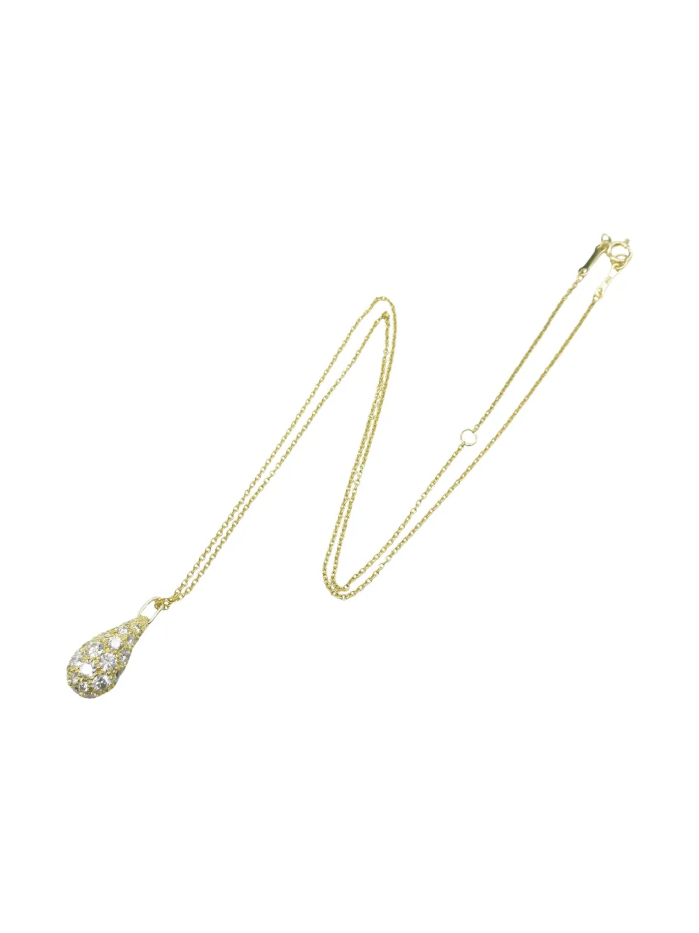 Tiffany & Co. Pre-Owned 18K yellow gold Diamond Teardrop necklace | Image 2