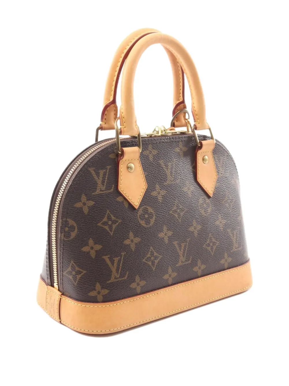 Pre-owned Louis Vuitton 2013 Alma Bb Handbag In Brown