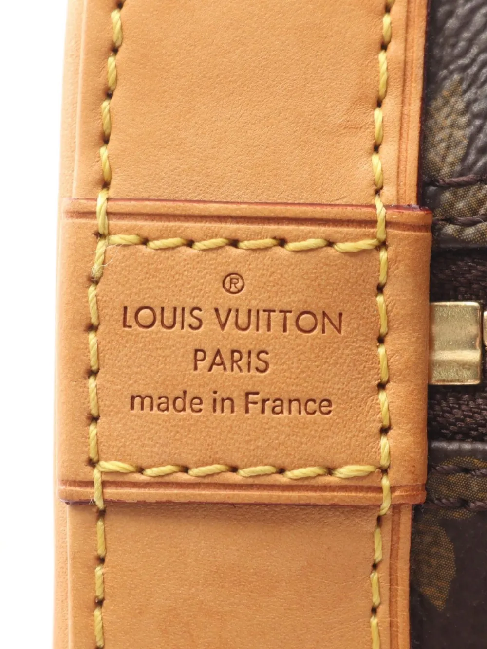 Pre-owned Louis Vuitton 2013 Alma Bb Handbag In Brown