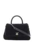 CHANEL Pre-Owned 2019 Coco Handle Flap lambskin handbag - Black