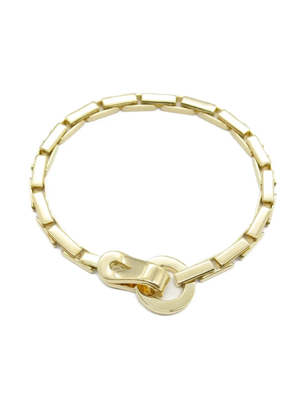 Cartier スクエアリンク ブレスレット 18Kイエローゴールド - ゴールドトーン Cartier スクエアリンク ブレスレット 18Kイエローゴールド - ゴールドトーン