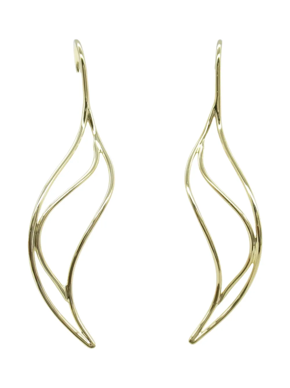 Tiffany & Co. Pre-Owned 2010s 18K yellow gold small Wave earrings | Gold | Image 1