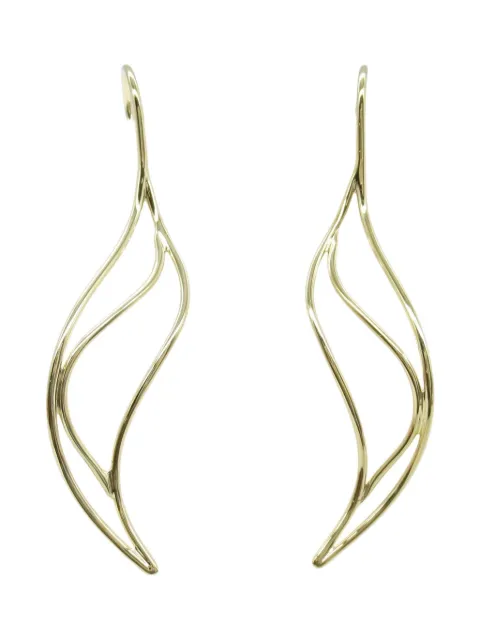 Tiffany & Co. Pre-Owned 2010s 18K yellow gold small Wave earrings