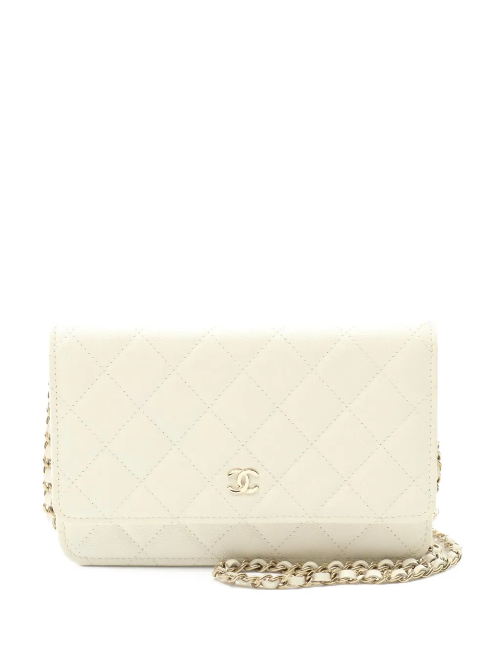 CHANEL Pre-Owned 2021 Matelasse shoulder bag - ホワイト CHANEL Pre-Owned 2021 Matelasse shoulder bag - ホワイト
