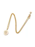 Bvlgari Pre-Owned 18K rose gold diamond onyx necklace