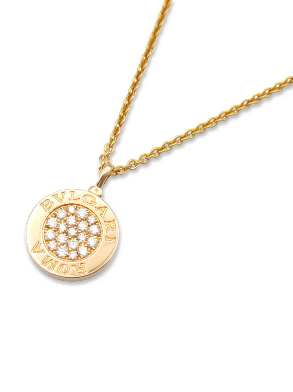 Bvlgari Pre-Owned 18K rose gold diamond onyx necklace | Image 2