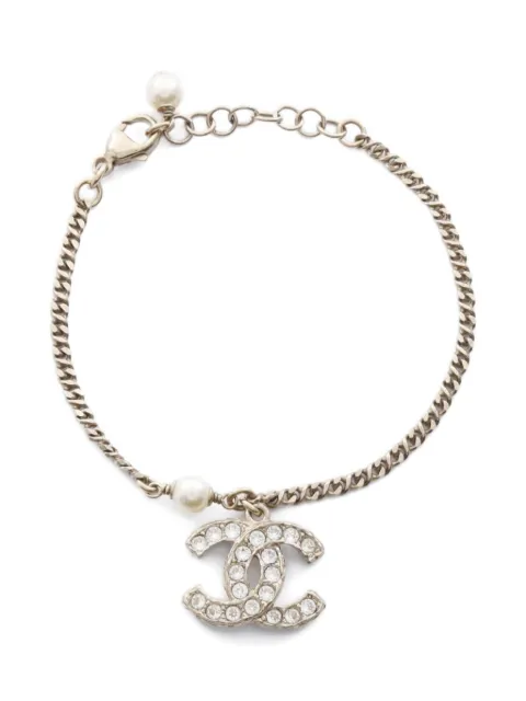 CHANEL Pre-Owned 1986-1988 Coco Mark pearl bracelet