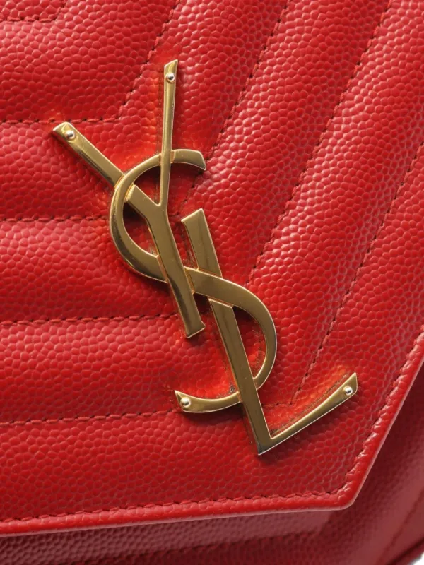 cartera bolsa saint laurent roja