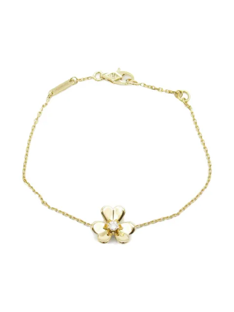 Van Cleef & Arpels Pre-Owned 2010s 18K yellow gold Frivolmini diamond bracelet