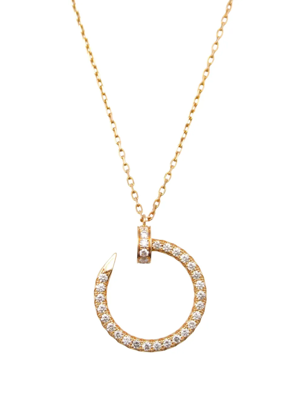 Cartier 2010s 18K rose gold Juste Un Clou diamond necklace | Image 2