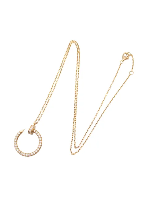 Cartier 2010s 18K rose gold Juste Un Clou diamond necklace