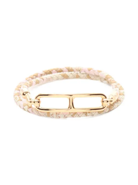 Hermès Pre-Owned 2020s braided gold clasp bracelet