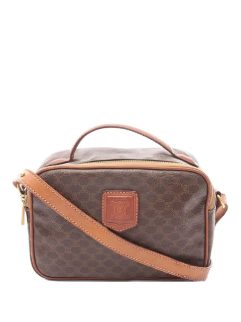 Celine Pre-Owned 2000s Macadam-pattern leather handbag