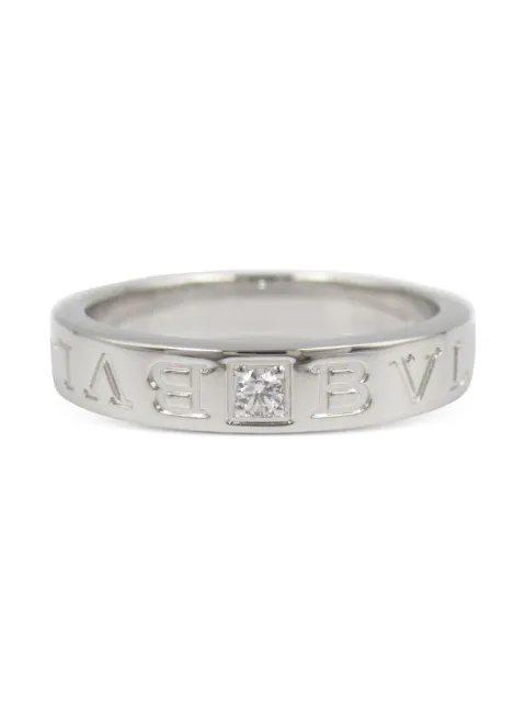 Bvlgari Pre-Owned 2010s 18K white gold B-zero1 diamond ring