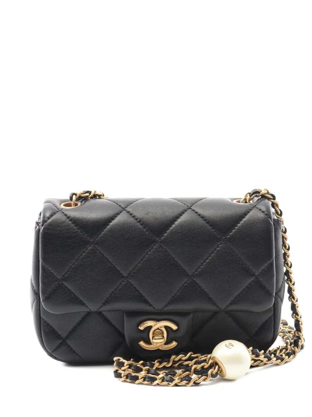 CHANEL Pre-Owned 2021 マトラッセ チェーン ショルダーバッグ - ブラック CHANEL Pre-Owned 2021 マトラッセ チェーン ショルダーバッグ - ブラック
