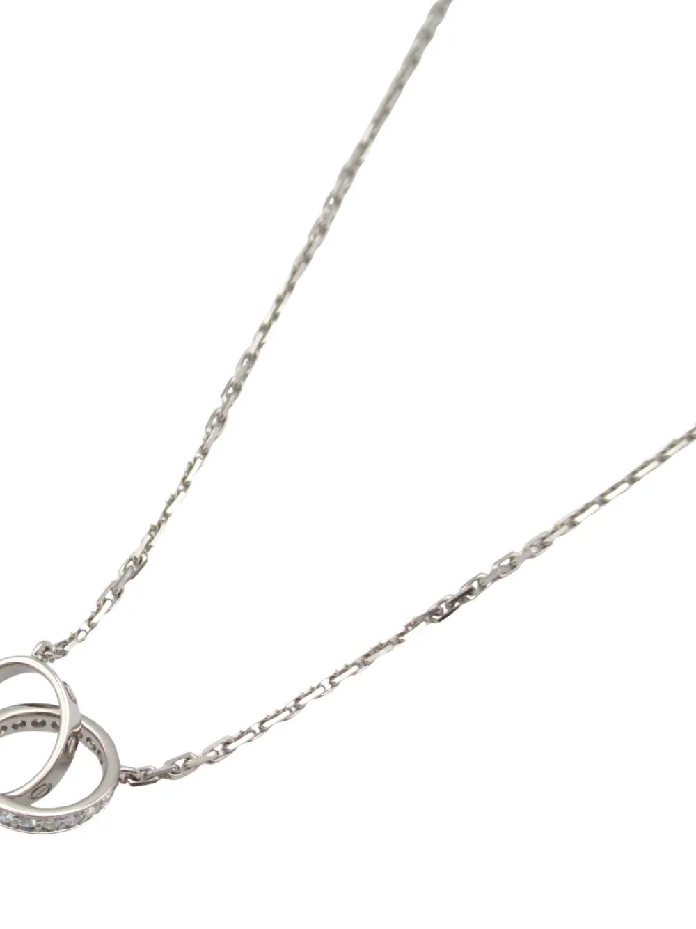 Cartier 2010s 18K white gold Baby Love diamond necklace | Image 2
