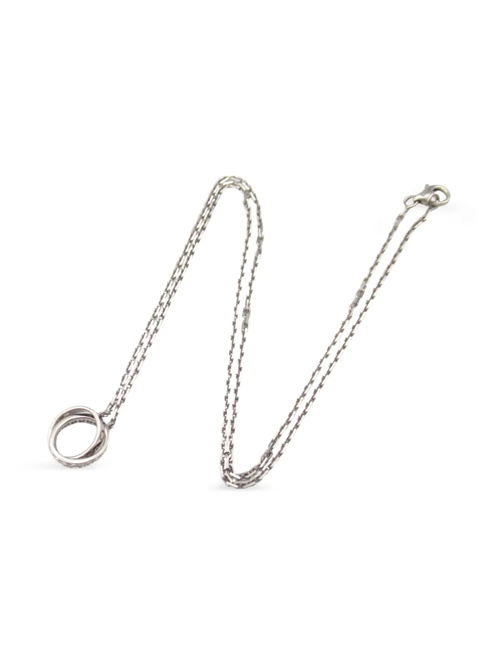 Cartier 2010s ベビーラブ ダイヤモンド ネックレス 18Kホワイトゴールド - シルバートーン Cartier 2010s ベビーラブ ダイヤモンド ネックレス 18Kホワイトゴールド - シルバートーン