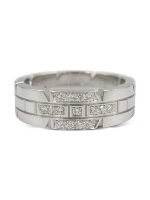 Cartier 18K white gold Tank Francaise ring