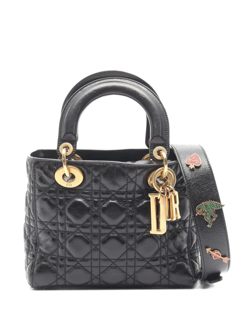 Christian Dior Pre-Owned 2010s Lady quilted leather handbag | Black | Image 1
