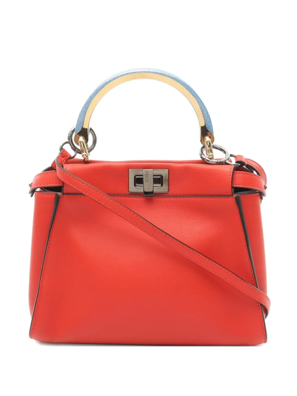 2010s mini Peekaboo leather handbag