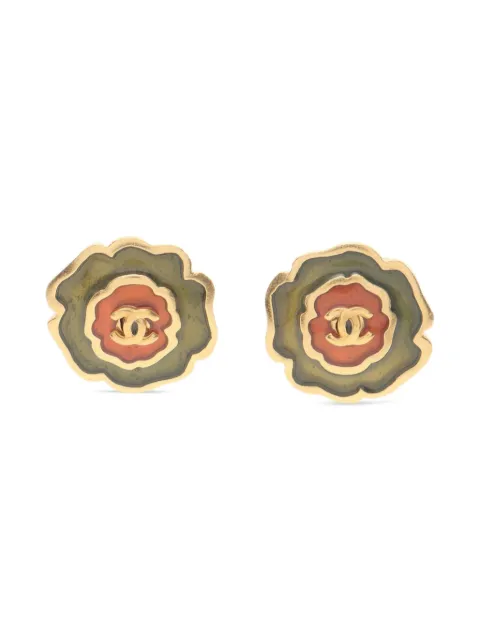 CHANEL Pre-Owned  1986-1988 coco mark earrings