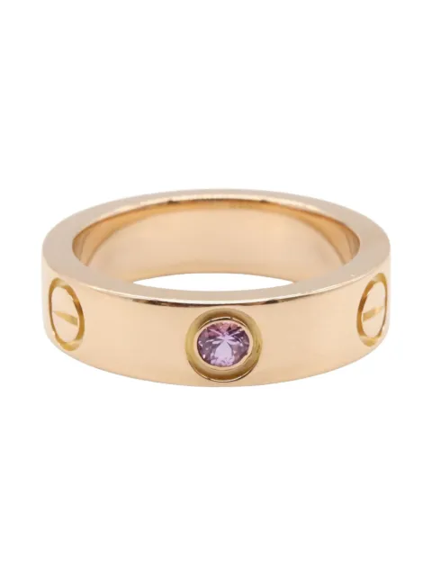 Cartier خاتم ذهب وردي عيار 18 مرصع بياقوت زهري 2010