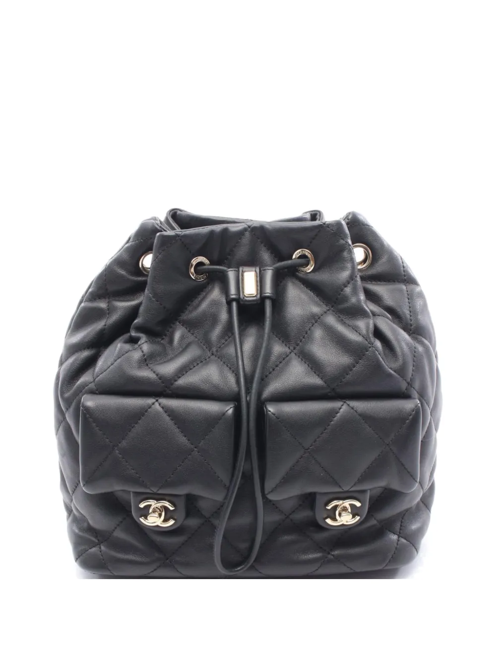 CHANEL Pre-Owned 2021 Matelasse backpack - ブラック CHANEL Pre-Owned 2021 Matelasse backpack - ブラック