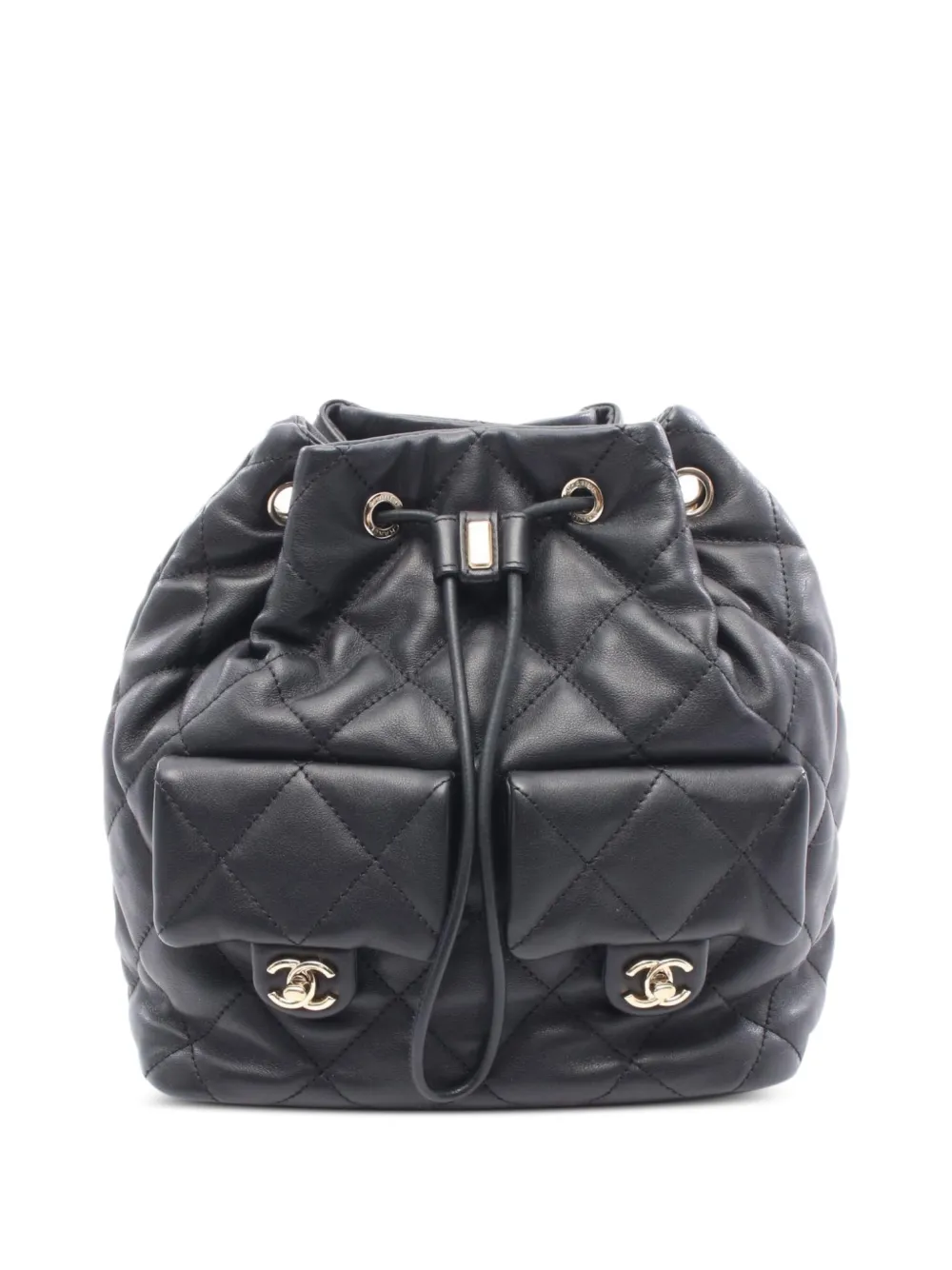CHANEL Pre-Owned 2021 Matelasse backpack - ブラック CHANEL Pre-Owned 2021 Matelasse backpack - ブラック
