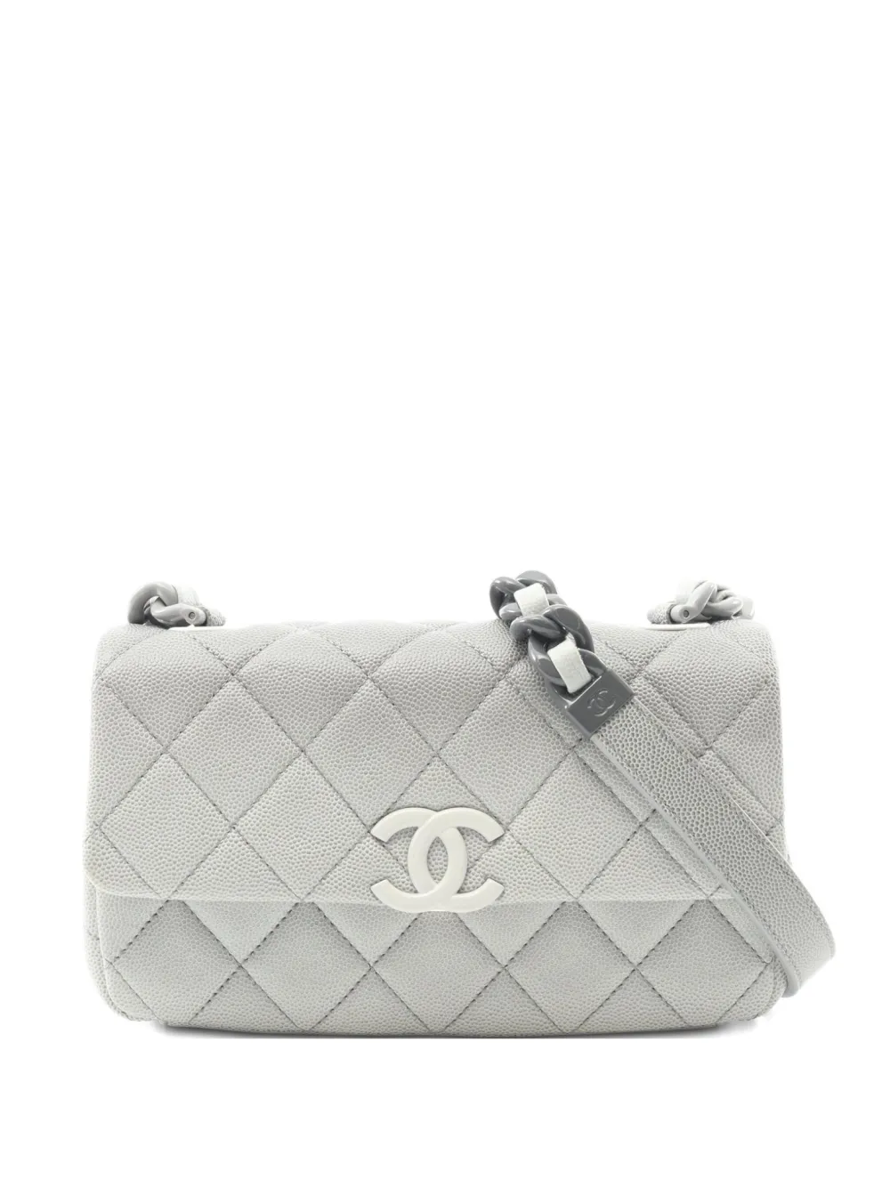CHANEL Pre-Owned 2021 mini matelassé shoulder bag | Grey | Image 1