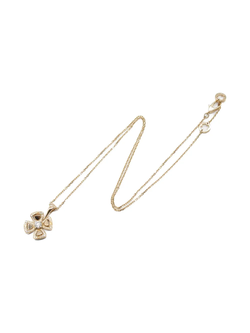 Bvlgari Pre-Owned 2010s Fiorever ダイヤモンド ネックレス 18Kローズゴールド - ピンク Bvlgari Pre-Owned 2010s Fiorever ダイヤモンド ネックレス 18Kローズゴールド - ピンク