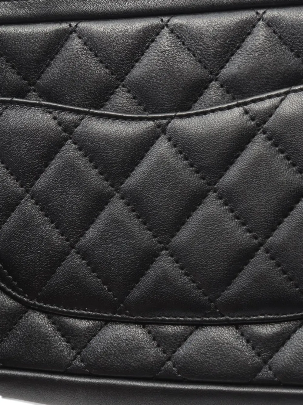 Pre-owned Chanel 2004-2005 Cambon Line Tote Bag In Black
