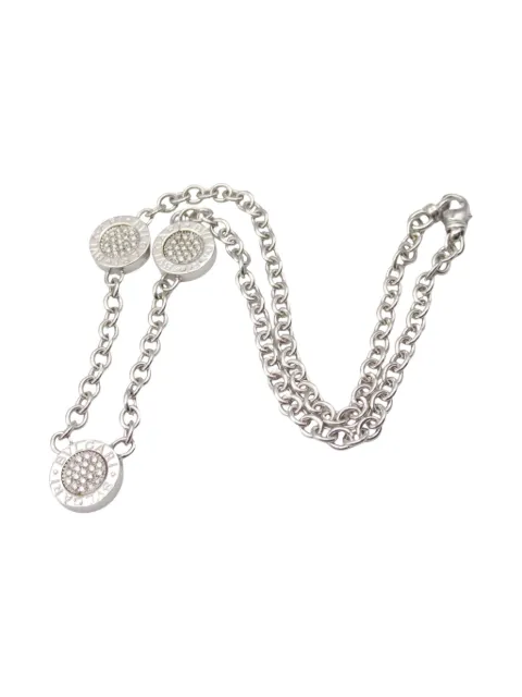 Bvlgari Pre-Owned 2010 18kt white gold onyx necklace