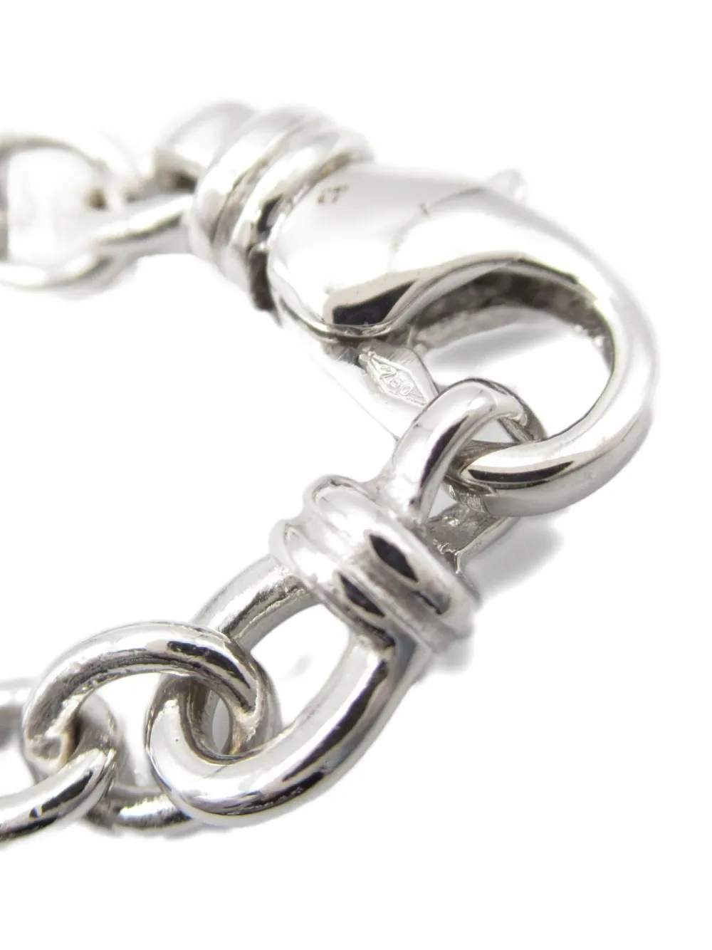 Pre-owned Bvlgari 2010 18kt White Gold Onyx Necklace In Silver