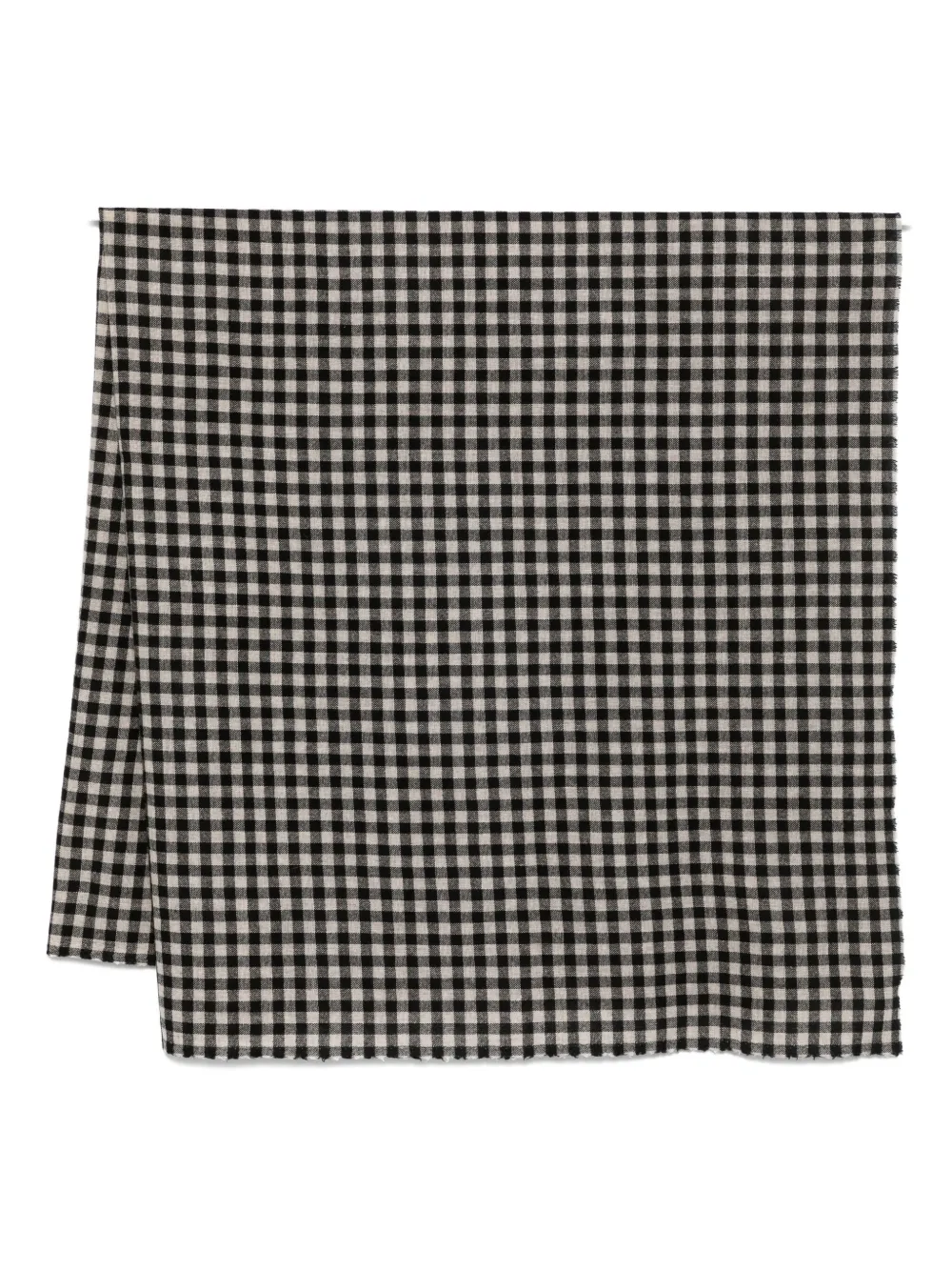 Daniela Gregis Gingham Wool Scarf In Multi