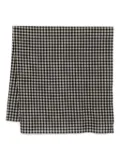 Daniela Gregis gingham wool scarf - Black