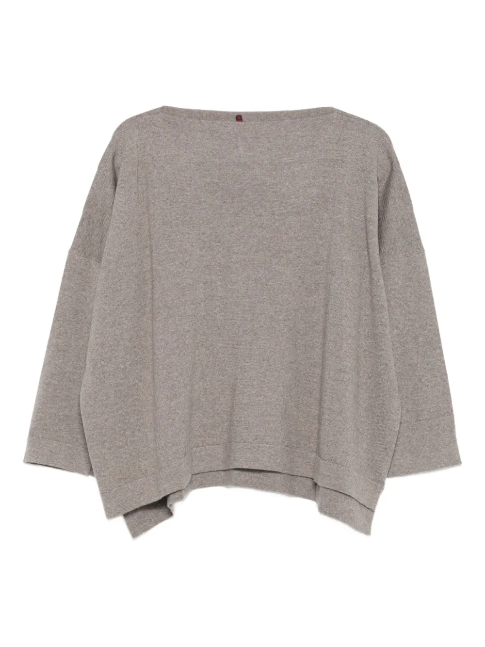 Daniela Gregis Wool Boat-neck Sweater In Gray