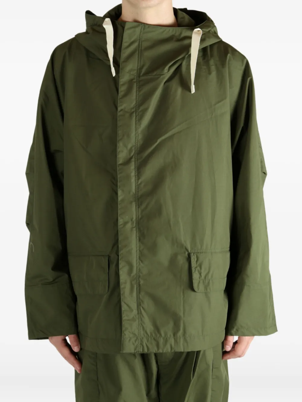 Nanamica hooded jacket Groen