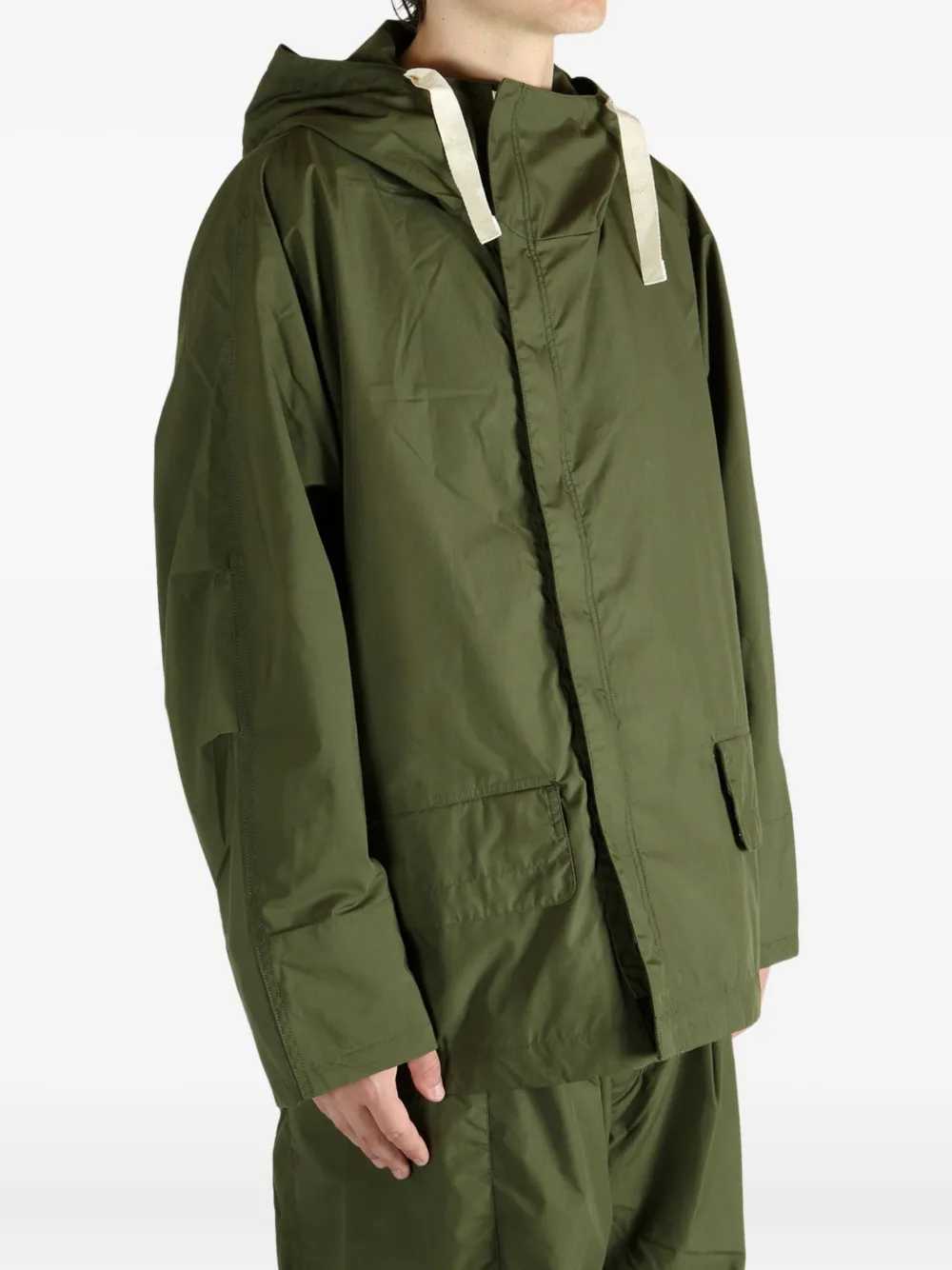 Nanamica hooded jacket Groen