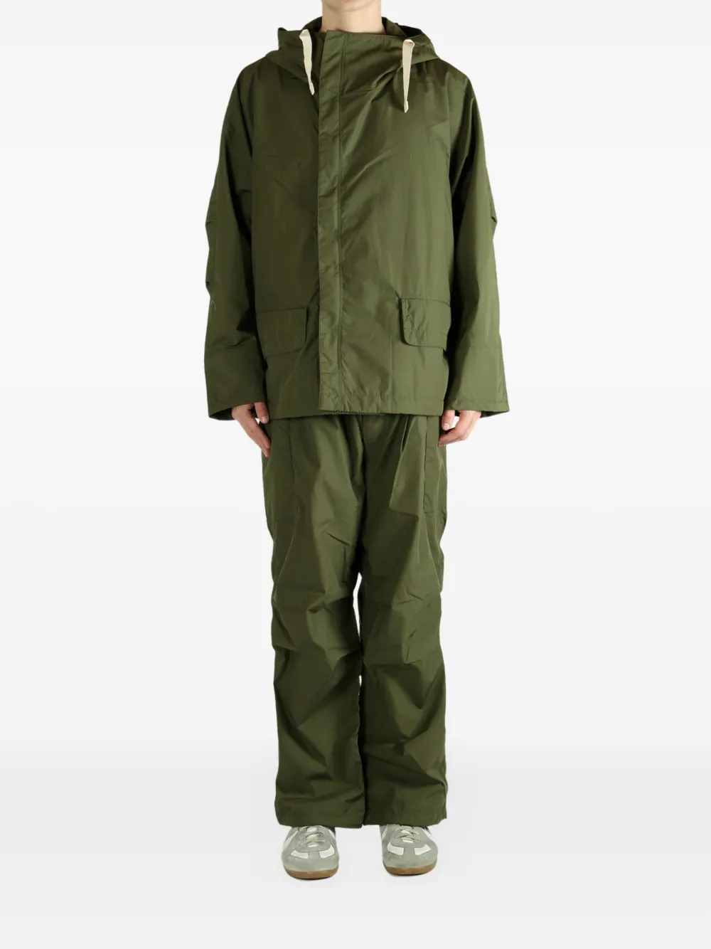 Nanamica hooded jacket Groen