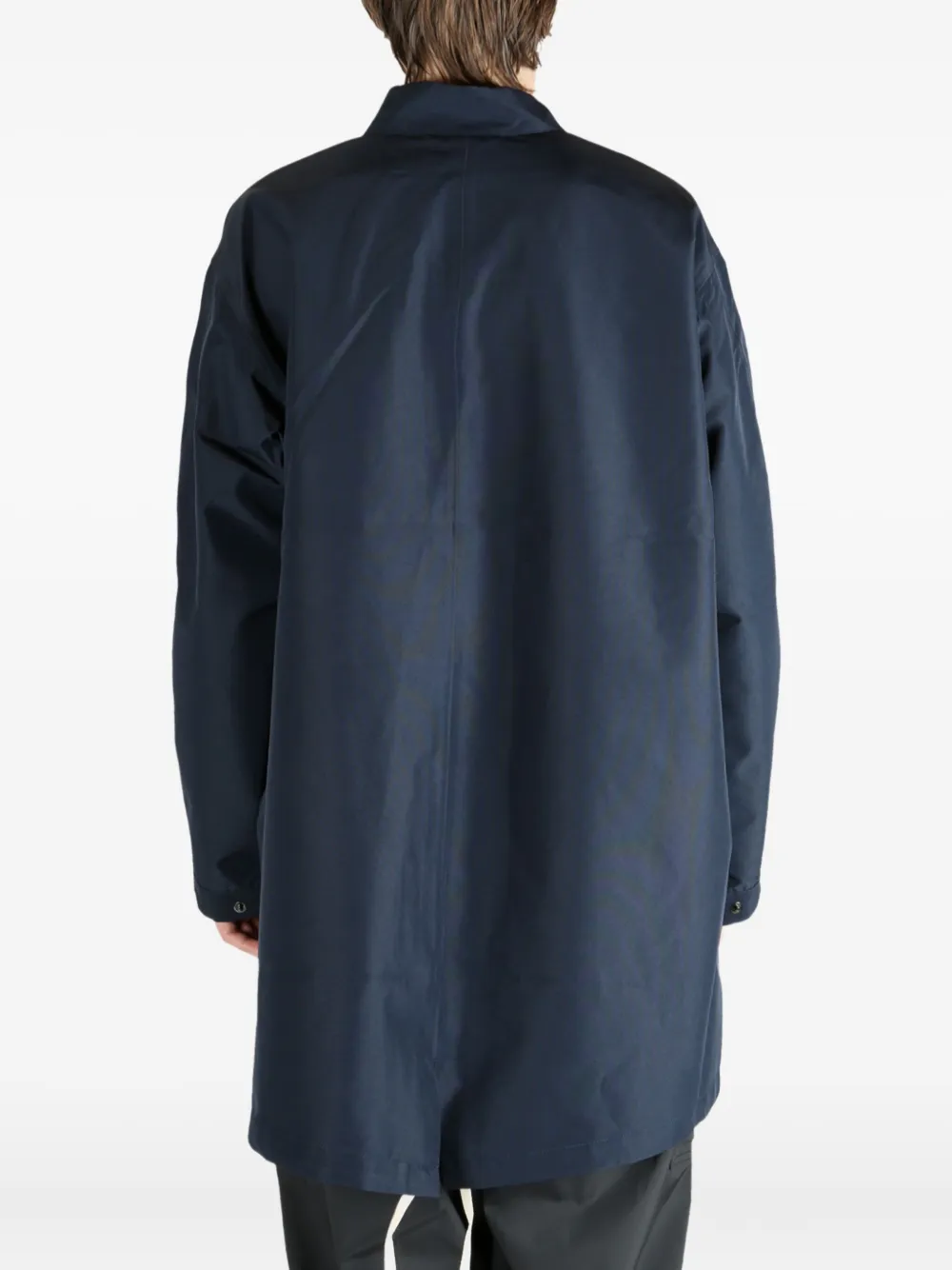 Nanamica snap-fastening patch-pocket coat Blauw