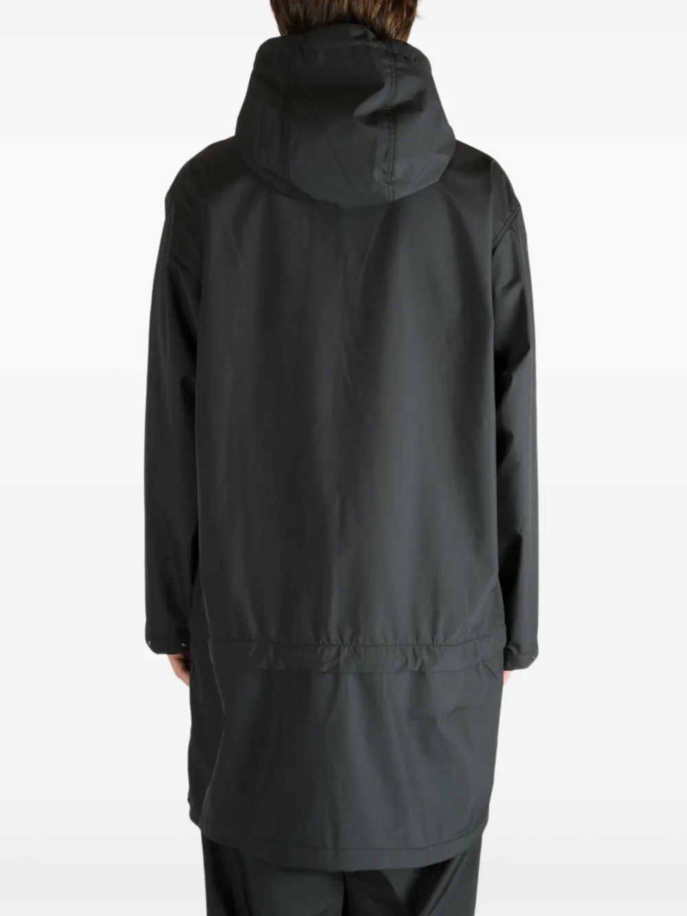 Nanamica hooded pocket coat Zwart